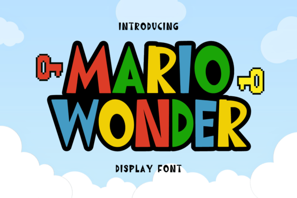 Mario Wonder: A Bold Typeface for Eye-Catching Designs