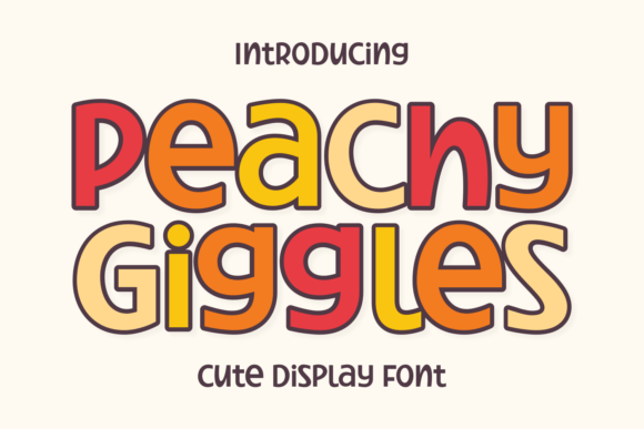 Peachy Giggles: A Playful Font for Creative Projects