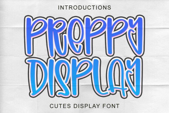 Preppy Display: A Typeface for Bold, Modern Creativity