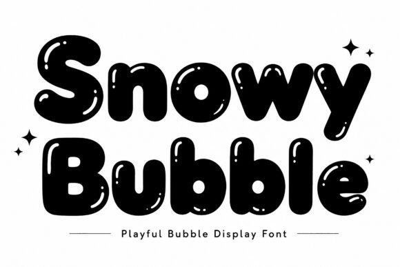 Snowy Bubble: A Playful Display Font for Winter Designs