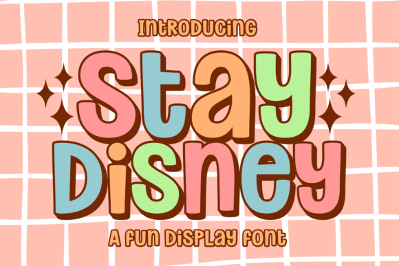 Stay Disney: A Vibrant Display Font for Creative Projects
